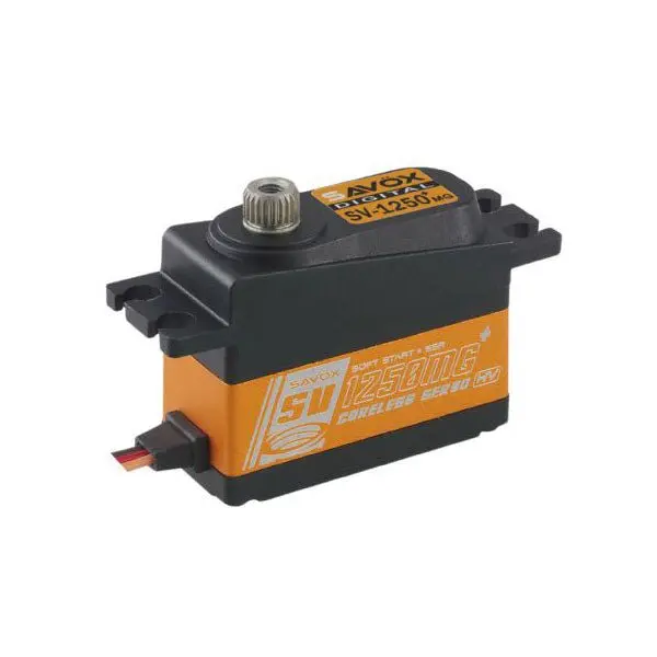 Savox - High Voltage Micro Tail Servo With Soft Start, 0.095Sec / 111.1Oz @ 7.4V 1