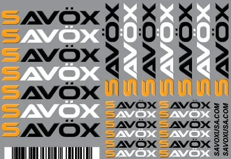 Savox - Savox Sticker Set, 5.73" X 4" 1