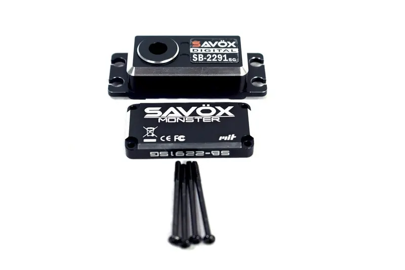 Savox - Top & Bottom Servo Case Set W/ 4 Screws, For Sb2291sg 1