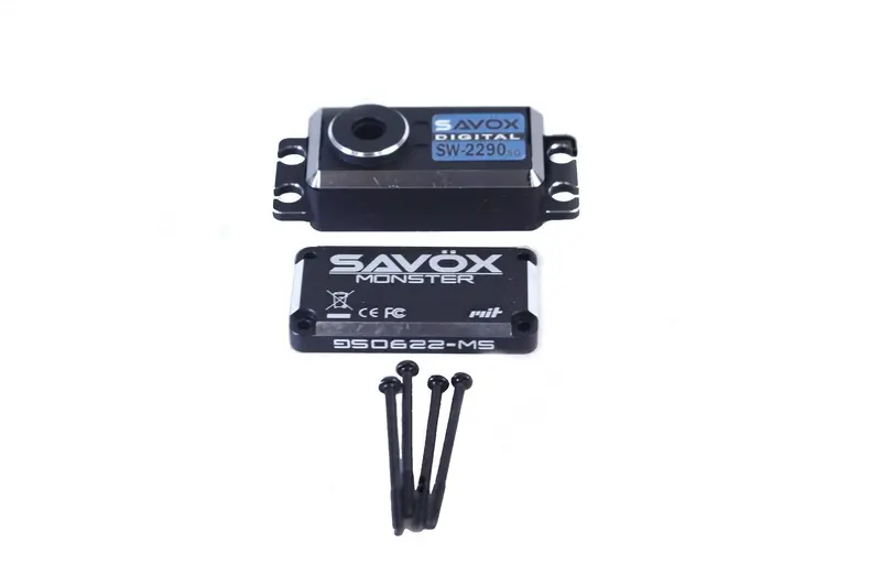 Savox - Top & Bottom Servo Case Set W/ 4 Screws, For Sw2290sg-Be 1
