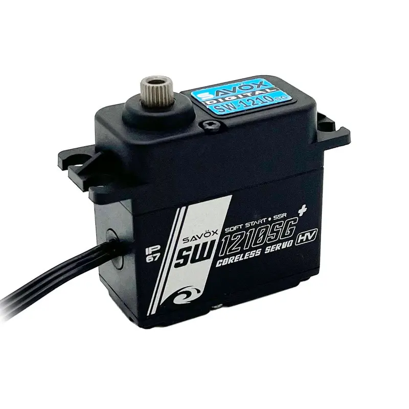 Savox - Waterproof High Voltage Coreless Digital Servo With Soft Start .13Sec / 444.4 @ 7.4V - Black Edition 1