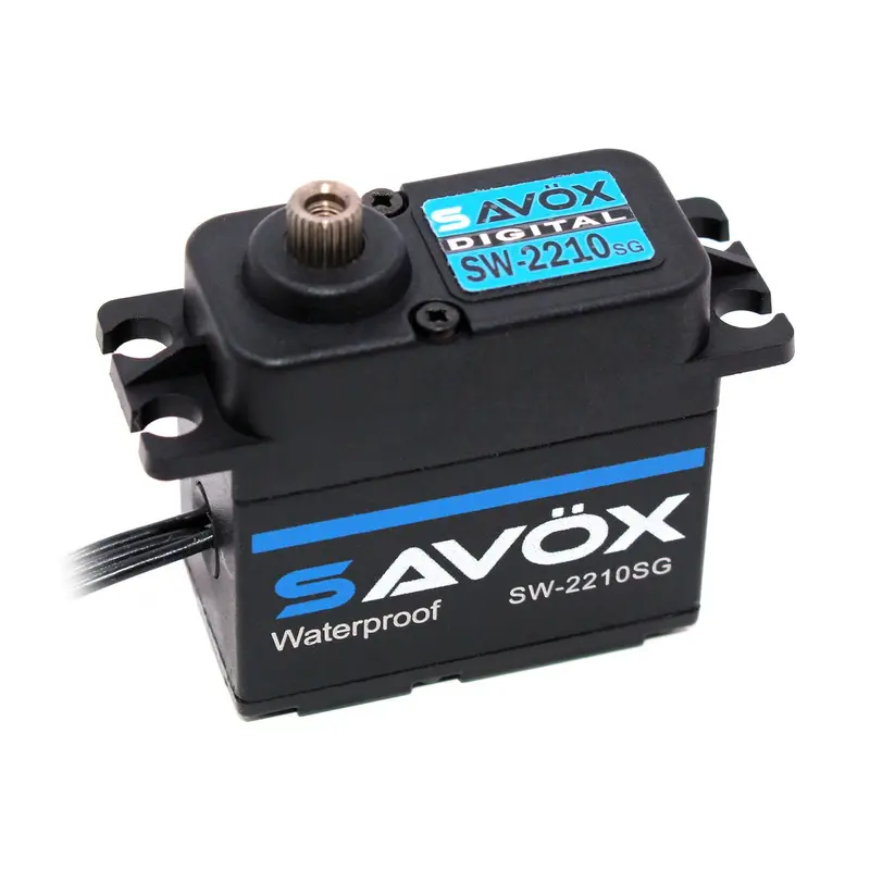 Savox - Waterproof Premium, High Voltage, Brushless, Digital Servo 0.11 Sec / 555Oz @ 7.4V -Black Edition 1
