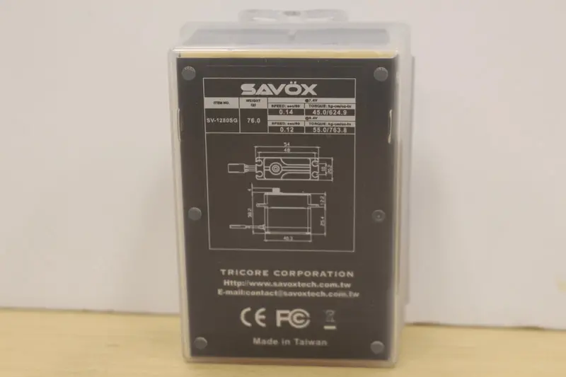 Savsv1280sgp High Voltage Coreless Steel Gear Monster Torque Servo W/ Soft Start 2