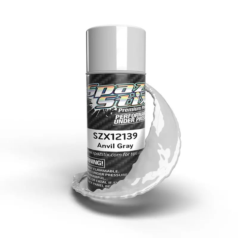 Spaz Stix - Anvil Gray Aerosol Paint, 3.5Oz Can 1