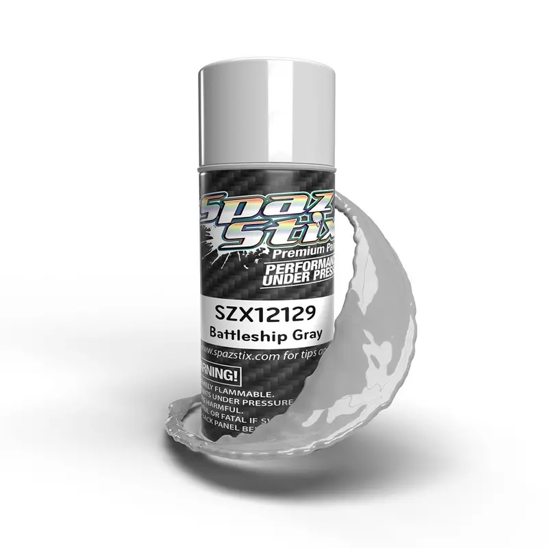 Spaz Stix - Battleship Gray Aerosol Paint, 3.5Oz Can 1