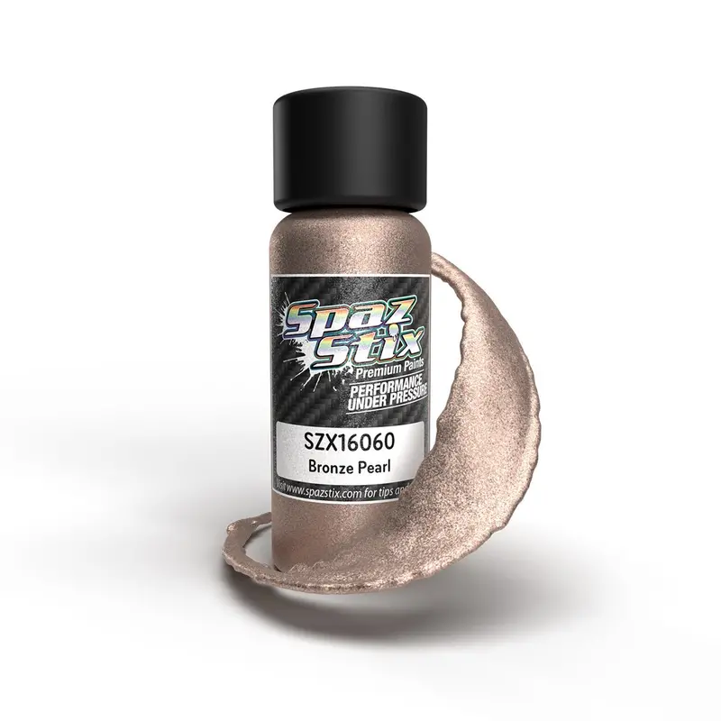 Spaz Stix - Bronze Pearl Airbrush Ready Paint, 2Oz Bottle 1
