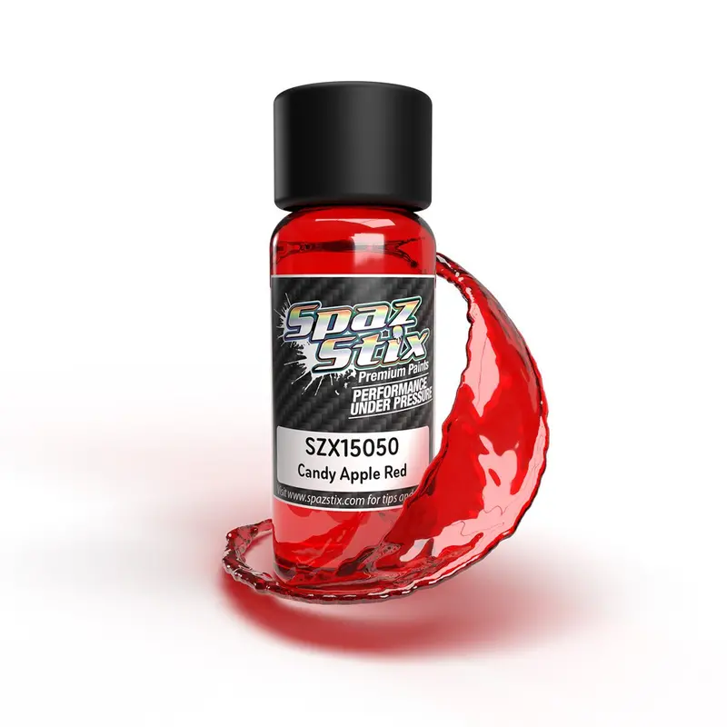 Spaz Stix - Candy Apple Red Airbrush Ready Paint, 2Oz Bottle 1
