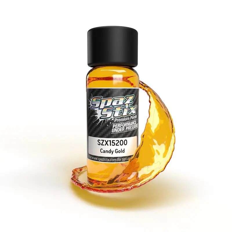 Spaz Stix - Candy Gold Airbrush Ready Paint, 2Oz Bottle 1