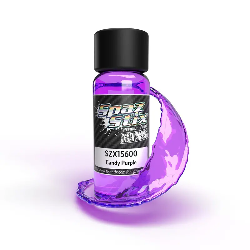 Spaz Stix - Candy Purple Airbrush Ready Paint, 2Oz Bottle 1