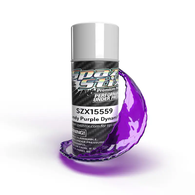 Spaz Stix - Candy Purple Dynamite Aerosol Paint, 3.5Oz Can 1