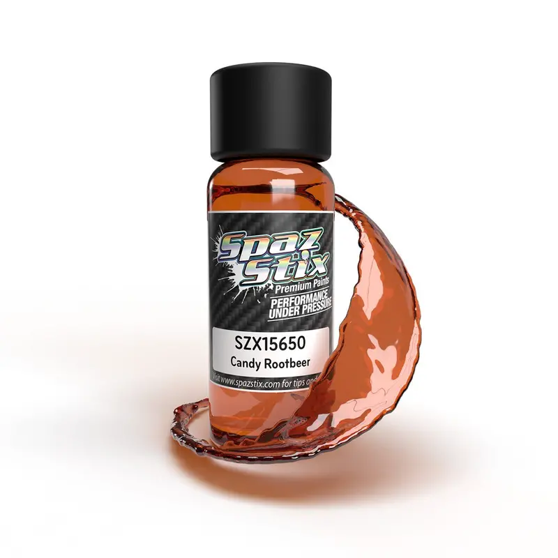 Spaz Stix - Candy Rootbeer Airbrush Ready Paint, 2Oz Bottle 1