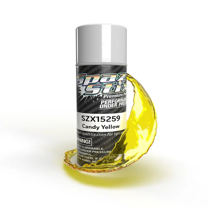 Spaz Stix - Candy Yellow Aerosol Paint, 3.5Oz Can 1