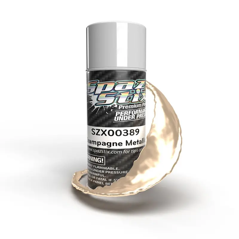 Spaz Stix - Champagne Metallic Aerosol Paint, 3.5Oz Can 1