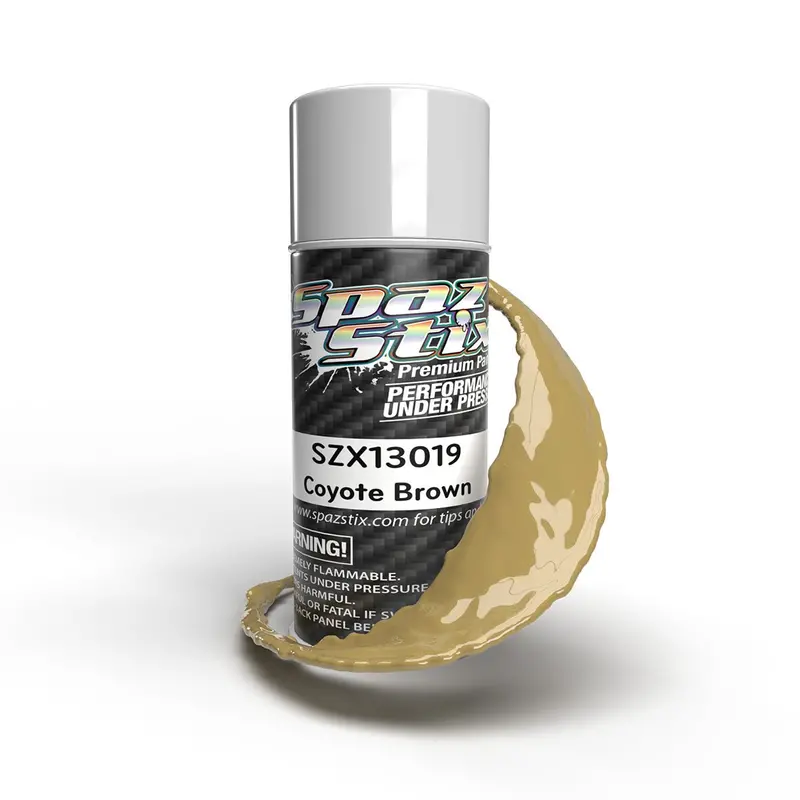 Spaz Stix - Coyote Brown Aerosol Paint, 3.5Oz Can 1