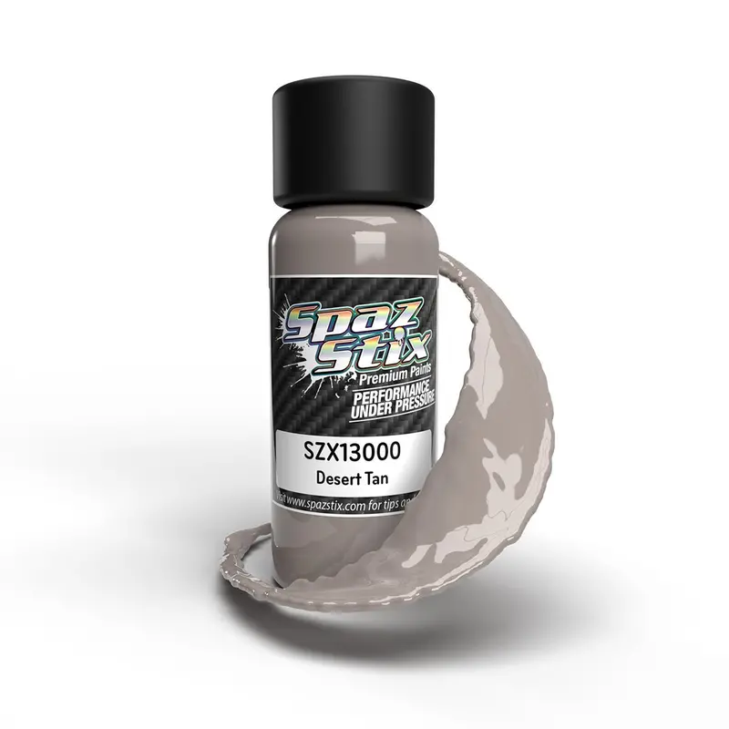 Spaz Stix - Desert Tan Airbrush Ready Paint, 2Oz Bottle 1