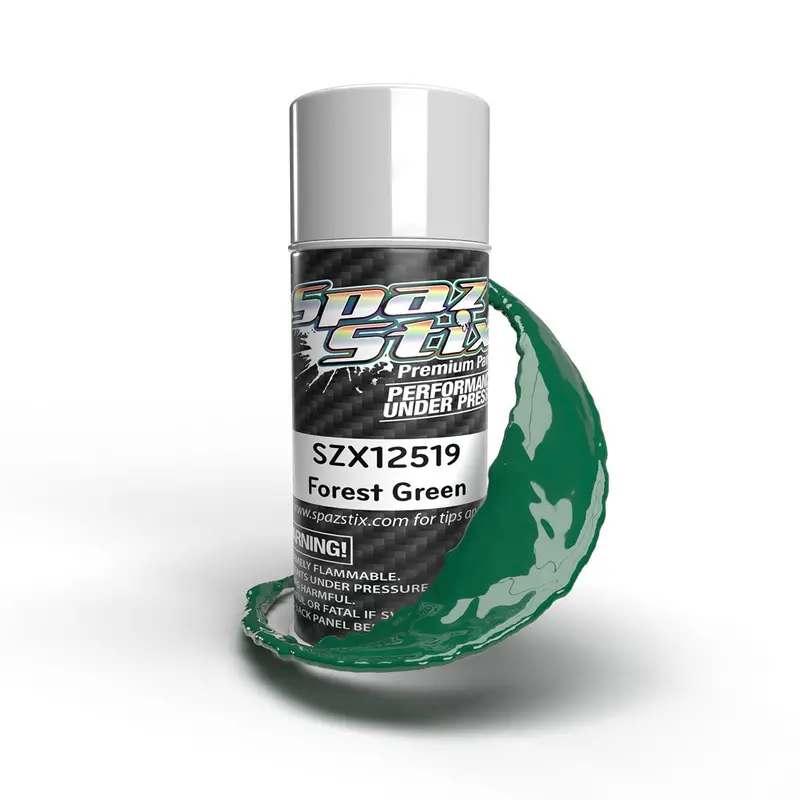 Spaz Stix - Forest Green Aerosol Paint, 3.5Oz Can 1