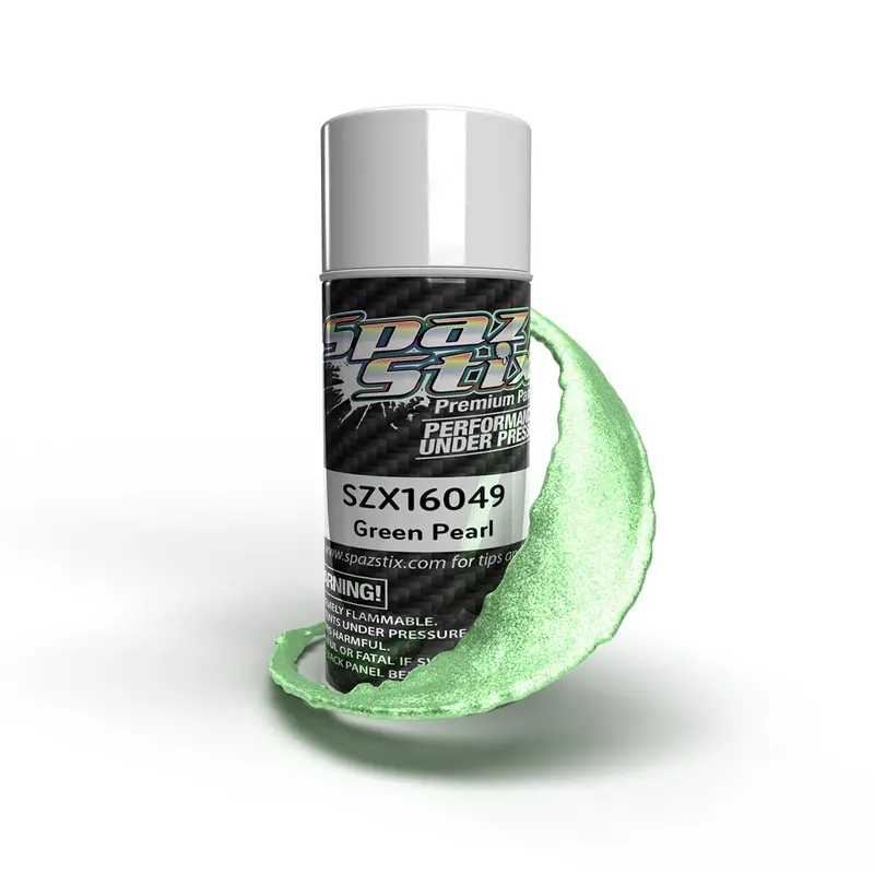Spaz Stix - Green Pearl Aerosol Paint, 3.5Oz Can 1