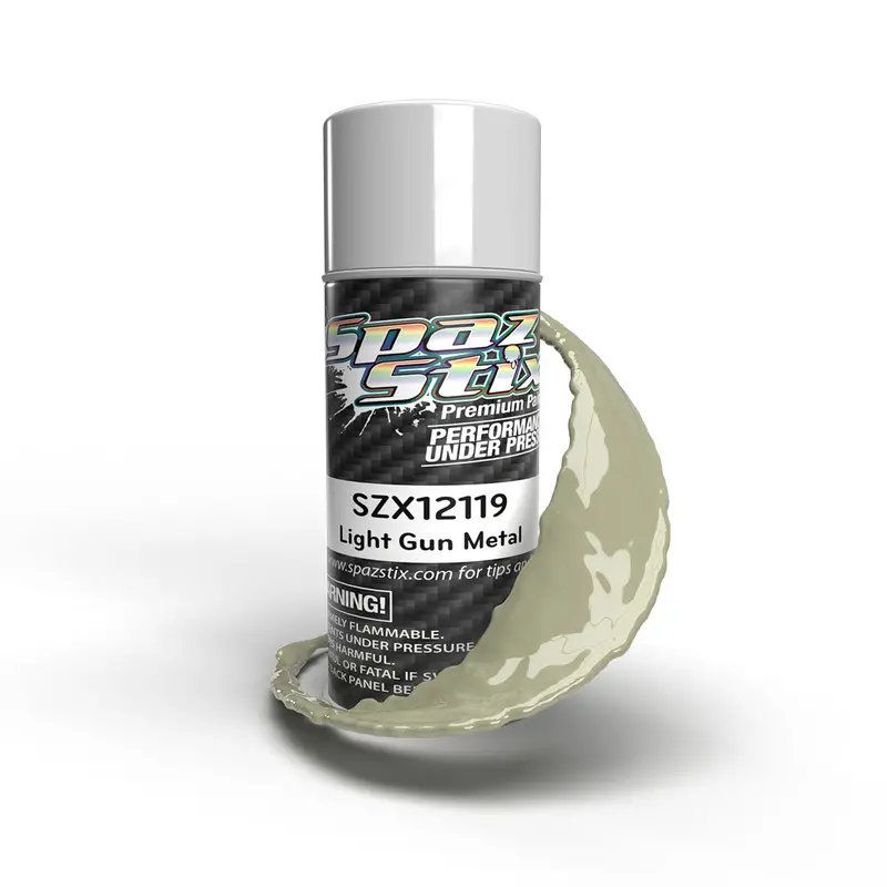Spaz Stix - Light Gunmetal Aerosol Paint, 3.5Oz Can 1