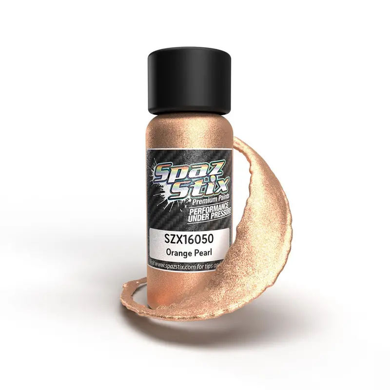 Spaz Stix - Orange Pearl Airbrush Ready Paint, 2Oz Bottle 1