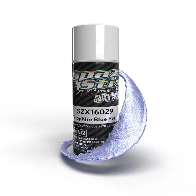 Spaz Stix - Sapphire Blue Pearl Aerosol Paint, 3.5Oz Can 1