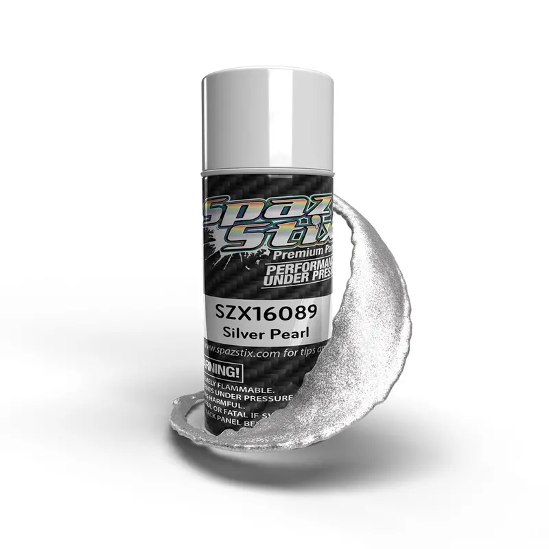 Spaz Stix - Silver Pearl Aerosol Paint, 3.5Oz Can 1