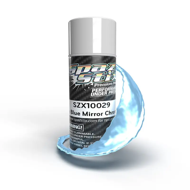 Spaz Stix - Sky Blue Mirror Chrome Aerosol Paint, 3.5Oz Can 1