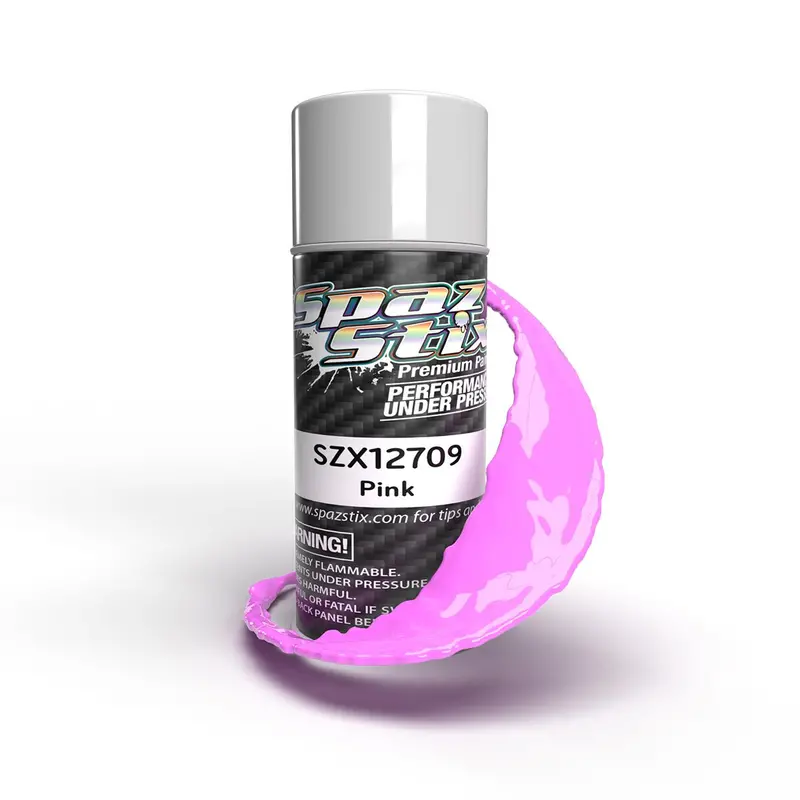 Spaz Stix - Solid Pink Aerosol Paint, 3.5Oz Can 1