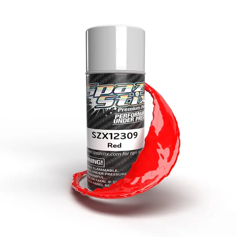 Spaz Stix - Solid Red Aerosol Paint, 3.5Oz Can 1