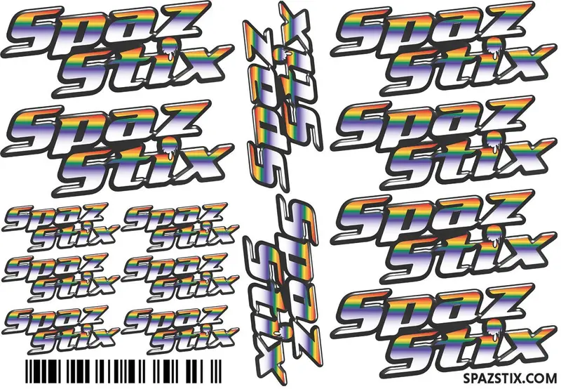 Spaz Stix - Spazstix Sticker Set 6In X 4In 1