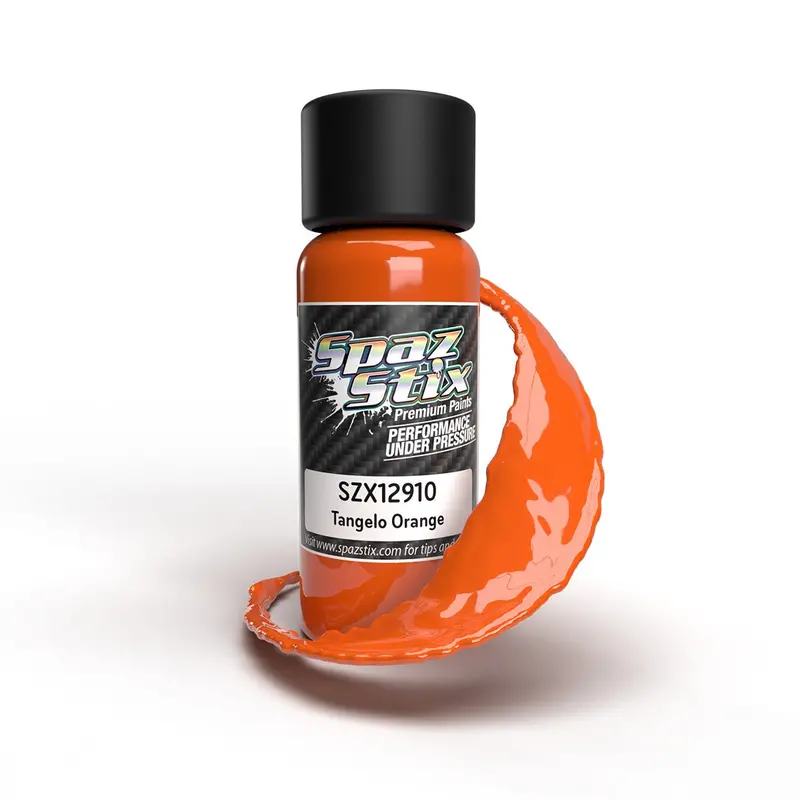 Spaz Stix - Tangelo Orange Airbrush Ready Paint, 2Oz Bottle 1