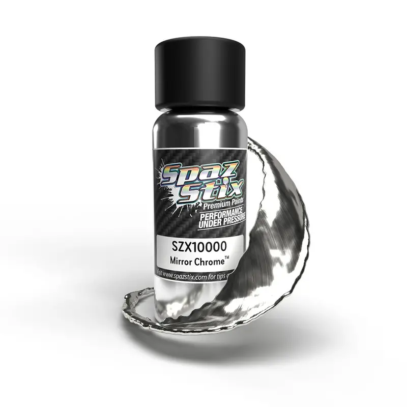 Spaz Stix - Ultimate Mirror Chrome Airbrush Ready Paint, 2Oz Bottle 1