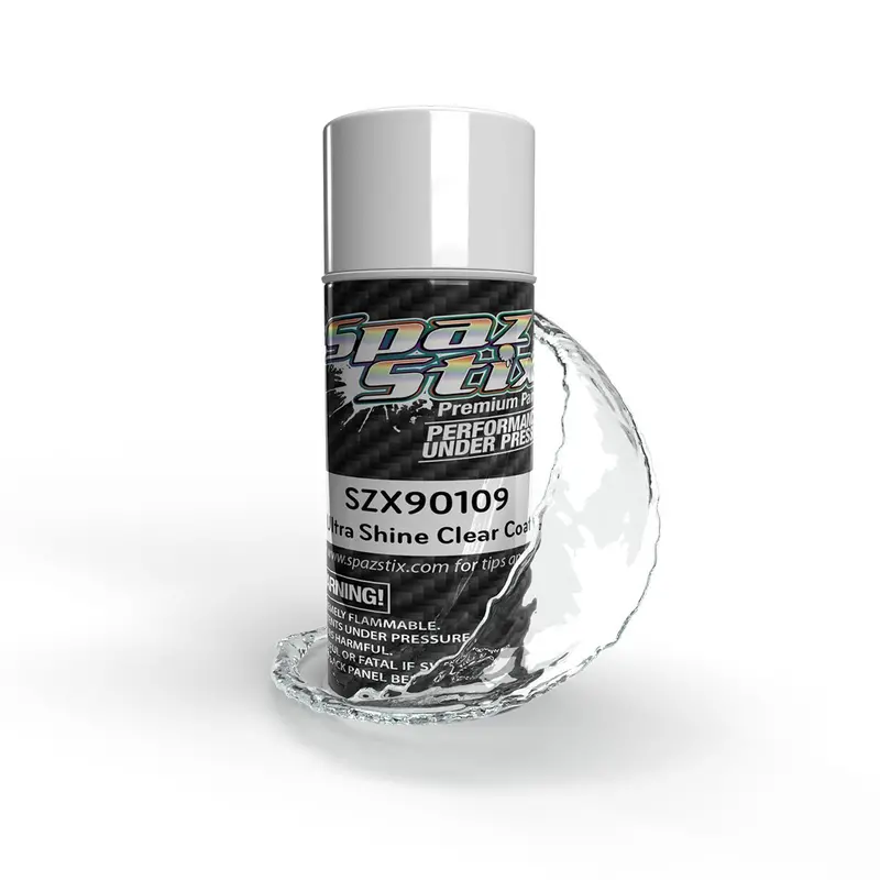 Spaz Stix - Ultra Shine Clear Acrylic Enamel, Aerosol, 3.5 Oz 1