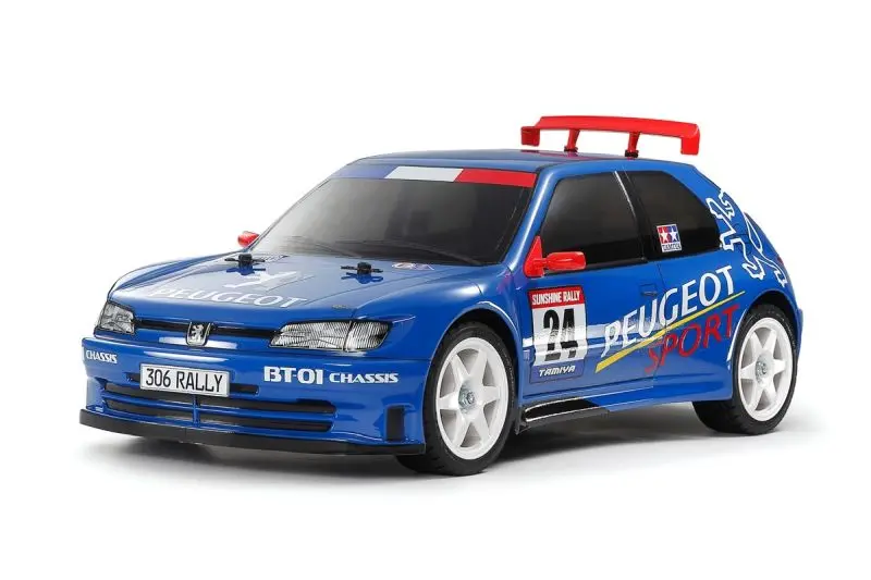 Tamiya - 1/10 R/C Peugeot 306 Maxi, Blue Painted Body, (Bt-01) 1