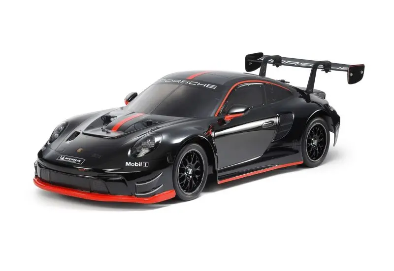 Tamiya - 1/10 R/C Porsche 911 Gt3 R (992), Black Painted Body, (Tt-02) 1
