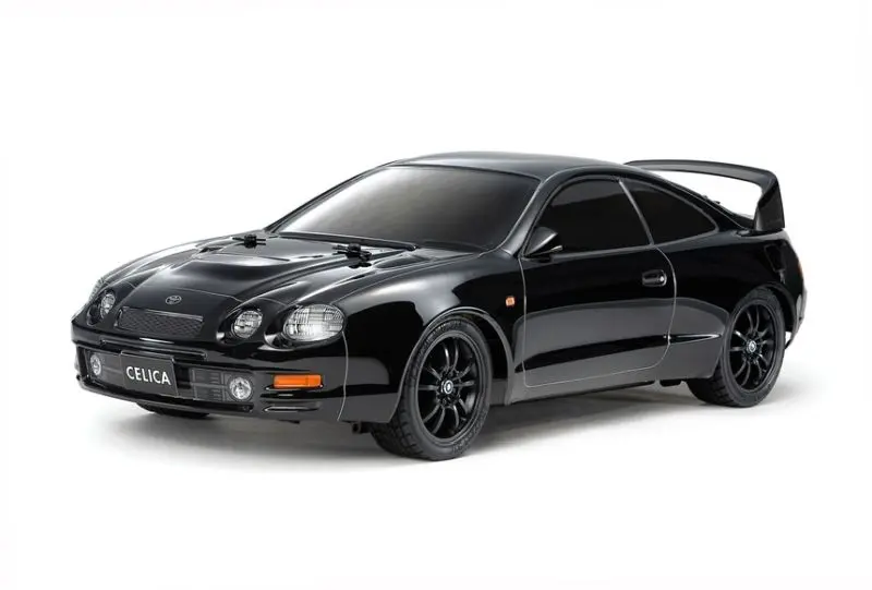 Tamiya - 1/10 R/C Toyota Celica Gt-Four, (St205) Black Painted Body (Tt-02) 1