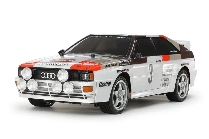 Tamiya - 1/10 Rc Audi Quattro A2 Rally Car Kit, W/ Tt-02 Chassis - Includes Hobbywing Thw 1060 Esc 1