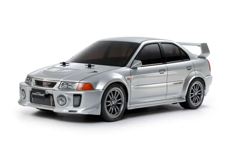 Tamiya - 1/10 Rc Mitsubishi Lancer Evo V Kit, Tt-02 Chassis 1