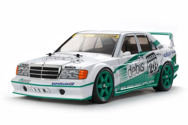 Tamiya - 1/10 Rc Tt-01E Mercedes-Benz 190E "Debis" Evo.Ii Team Zakspeed Kit, W/ Hobbywing Thw 1060 Esc 1