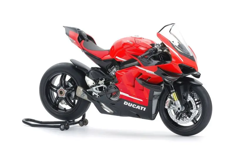 Tamiya - 1/12 Ducati Superleggera V4 With Racing Kit Plastic Model 1