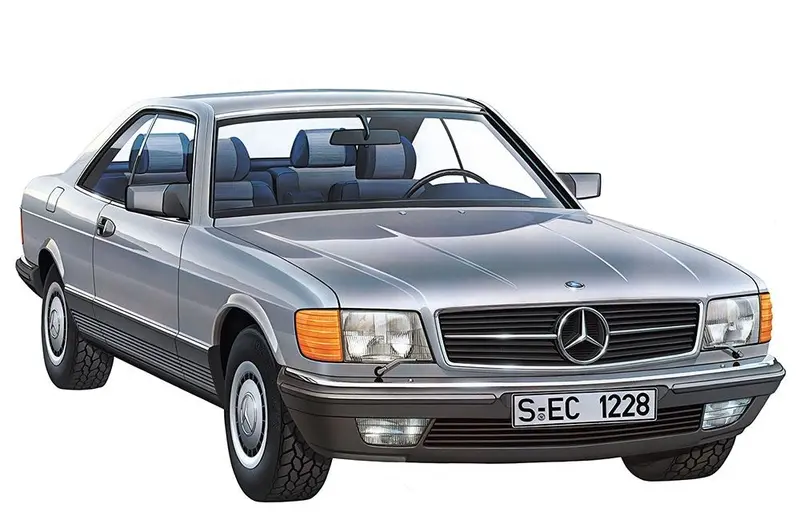 Tamiya - 1/24 Mercedes-Benz 500 Sec, Plastic Model 1