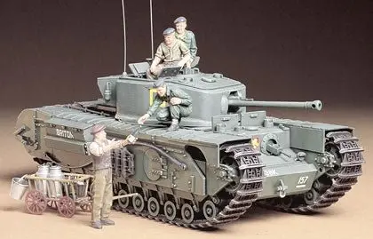 Tamiya - 1/35 British Churchill Mk.Vii Tank Plastic Model Kit 1