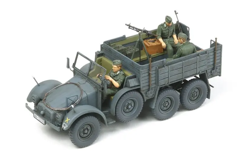 Tamiya - 1/35 German 6X4 Truck Krupp Protze Plastic Model Kit 1