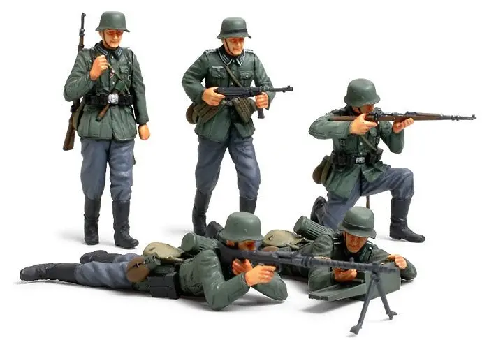 Tamiya - 1/35 German Infantry Miniatures Plastic Model Set 1