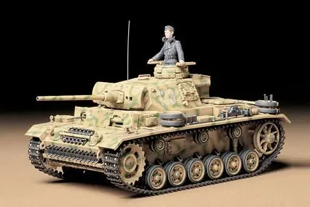 Tamiya - 1/35 German Pz. Kpfw Iii Ausf. L Tank Plastic Model Kit 1