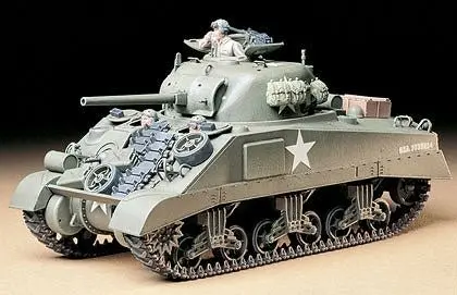 Tamiya - 1/35 U.S. Medium Tank M4 Sherman Plastic Model Kit 1