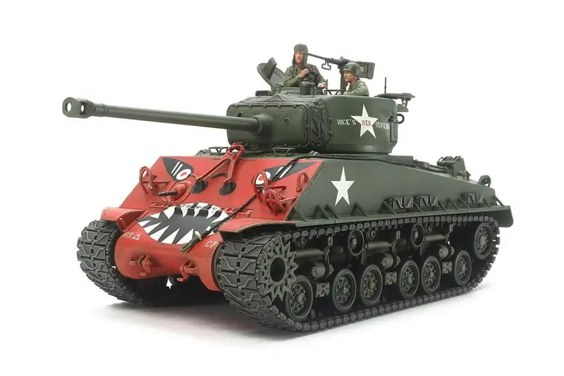 Tamiya - 1/35 Us Medium Tank M4a3e8 Sherman Plastic Model Kit 1