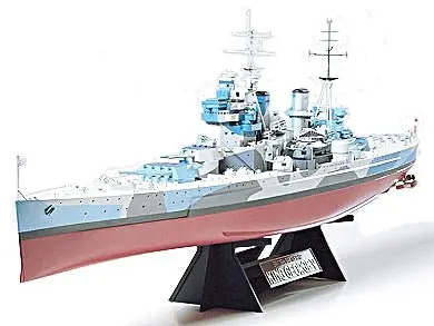Tamiya - 1/350 British King George V Plastic Model Boat Kit 1