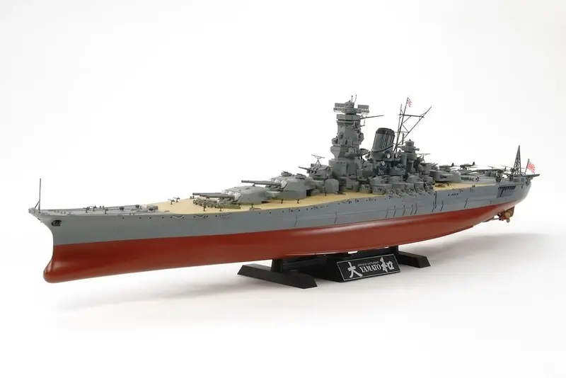 Tamiya - 1/350 Japanese Battleship Yamato Plastic Model Boat Kit 1