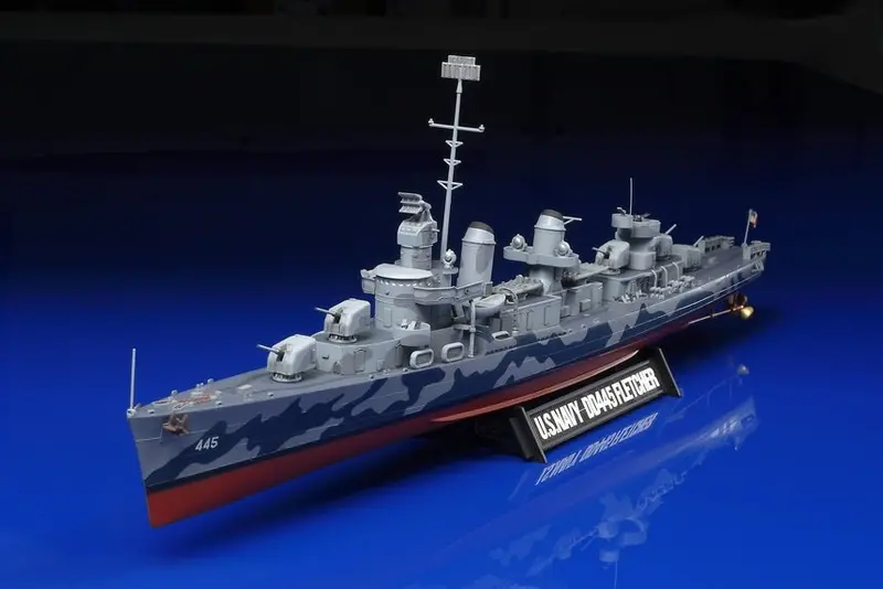 Tamiya - 1/350 U.S. Navy Dd445 Fletcher Plastic Model Boat Kit 1