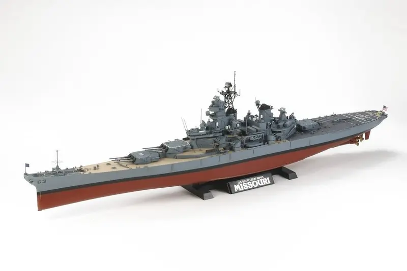 Tamiya - 1/350 Us Battleship Bb-63 Missouri Plastic Model Boat Kit 1